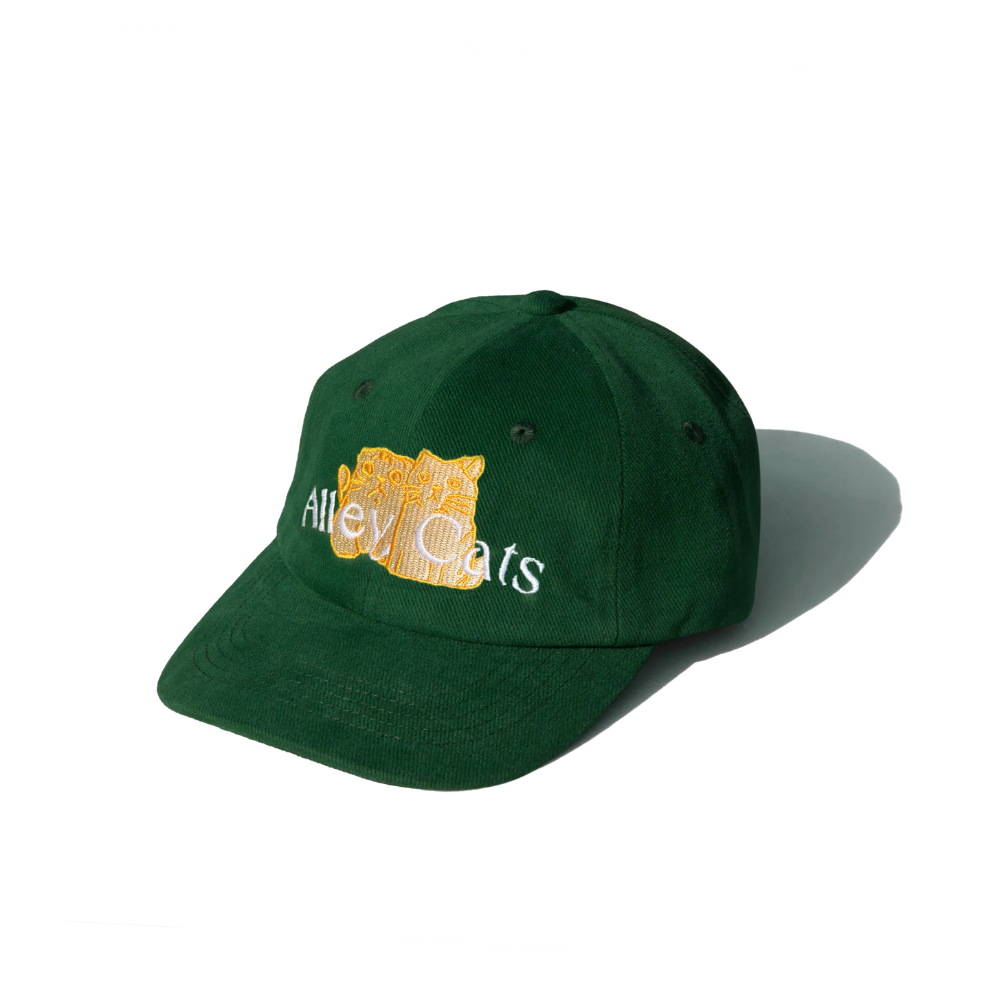 Alley Cats Washed Cotton Cap - Green
