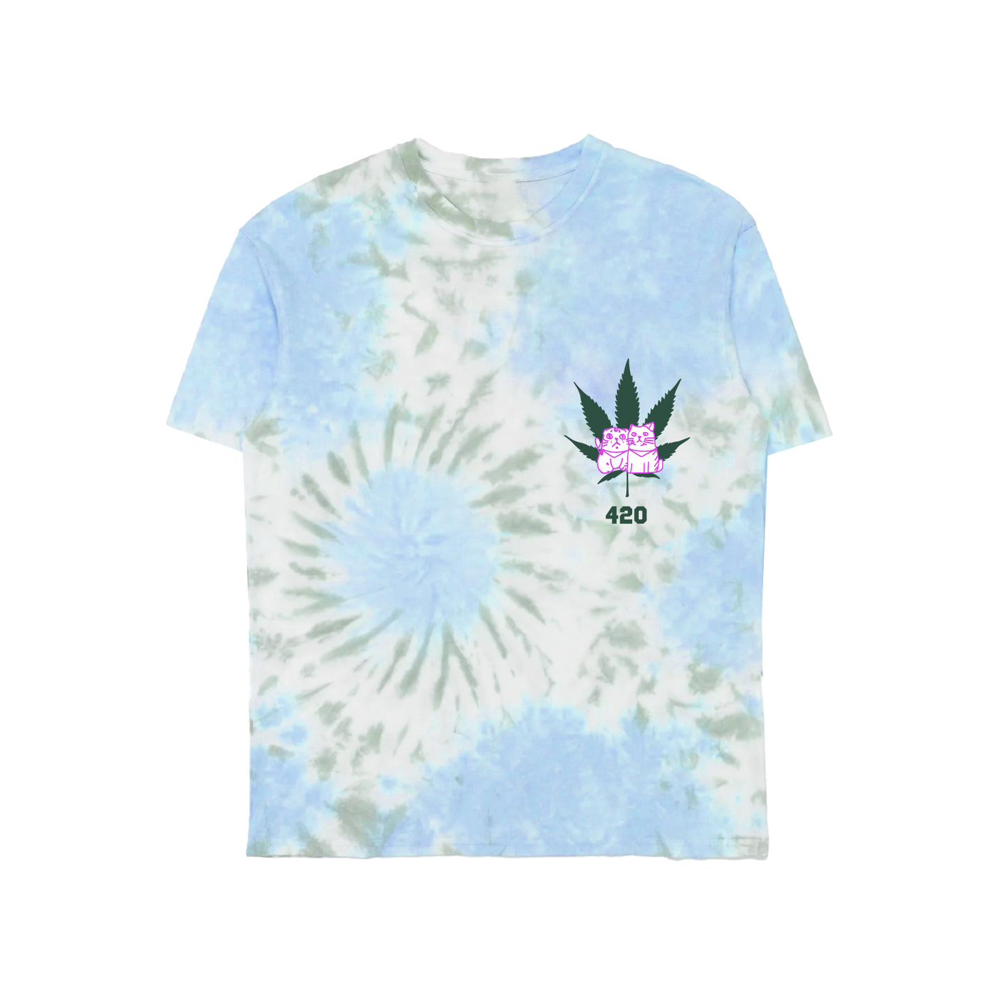Alley Cats 420 Limited Edition Unisex T Shirt - Blue