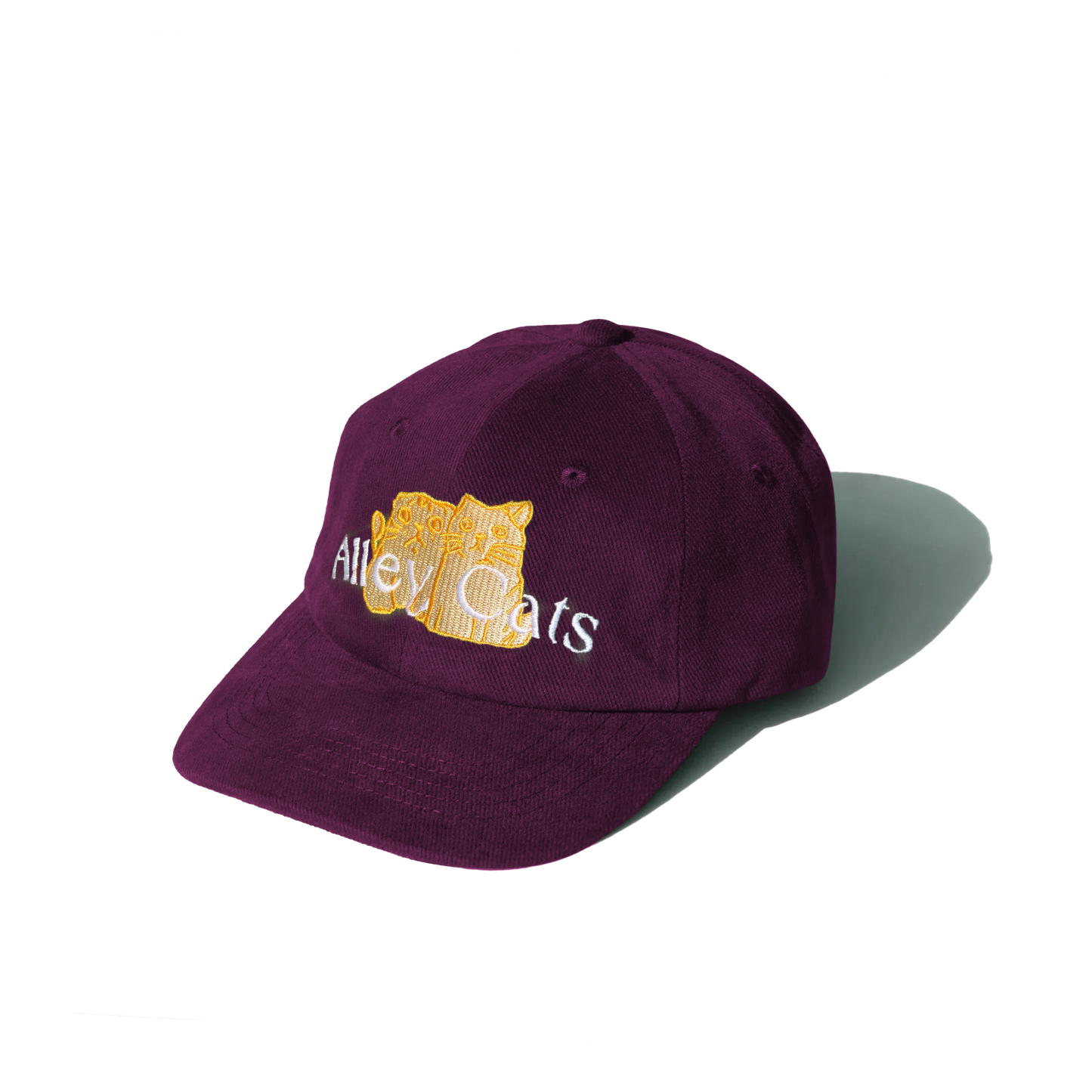 Alley Cats Washed Cotton Cap - Purple
